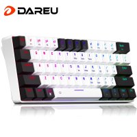 키보드 키캡 DAREU EK861S RGB 유선 기계식 61 키 빨간색 스위치 ABS 캡 마그네틱 피트가 있는 N 롤오버