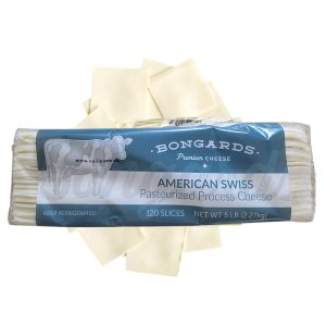 본가드 아메리칸 스위스 슬라이스 치즈 2.27kg 120매 / 업소용 대용량 치즈