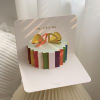 3D 입체 생일 인사말 카드 편지지 3P DIY