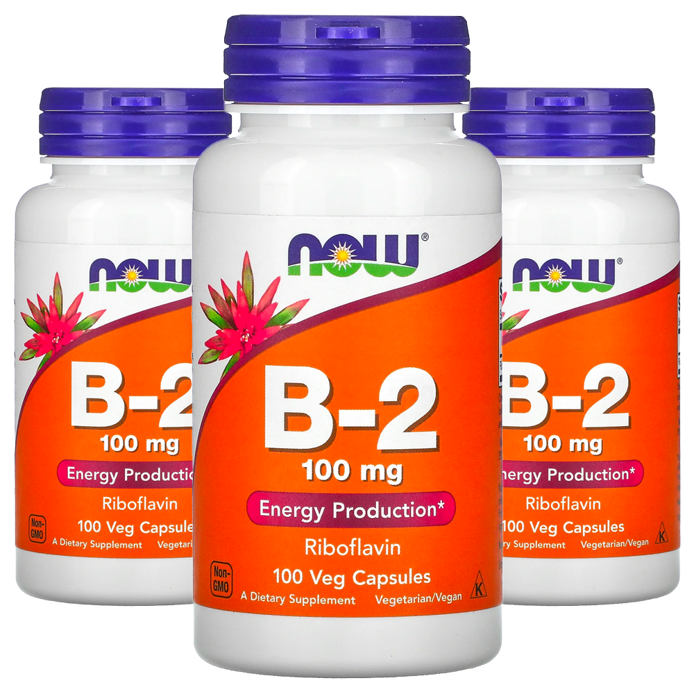 나우푸드 비타민 B2 <b>리보플라빈</b> 100mg 100베지캡슐 3개 now 비타민비