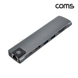 맥북 USB C 타입 멀티 허브 기가랜 카드리더기 IH504