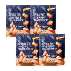 존쿡 들기름을 넣어 고소한 비엔나255g 4팩