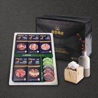 [미진축산] 고기 선물 세트 돼지고기 (이베리코꽃목살 300g + 숙성삼겹살 300g + 모서리살 300g + 오도독갈비 300g + 꼬들살 300g + MIJIN 특제소스 5종)