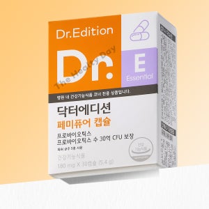 닥터에디션 닥터 페미퓨어 캡슐 여성 유산균 180mg x 30캡슐 1개월분