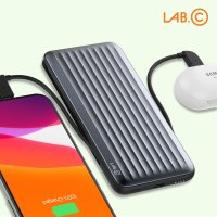 아이폰 보조배터리 고속 충전 대용량 10,000mAh (라이트닝 C타입 케이블 일체형)