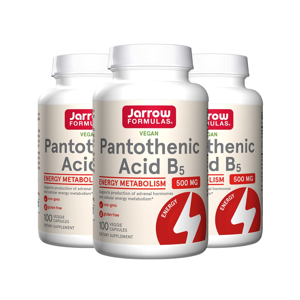 3병x 자로우 <b>판토텐산</b> B5 500mg 칼슘함유 100 베지캡슐