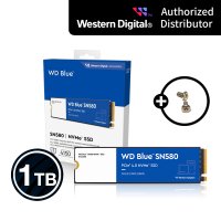 [WD한국총판/M2고정나사] WD BLUE SN580 NVMe SSD 1TB 5년보증