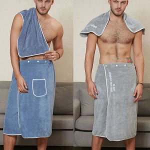 수영장 비치 똑딱이 목욕 타월 가운 수건 샤워 로브