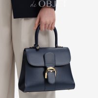 델보 브리앙 PM 토트백 숄더백 박스 카프 나이트 스카이 DELVAUX Brillant PM Box Calf Night Sky AA0569AAM0AZBDO