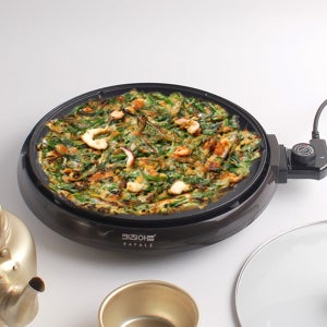 전기후라이팬 원형 부침개 전 굽는 명절 전부치기 분리형 피자팬