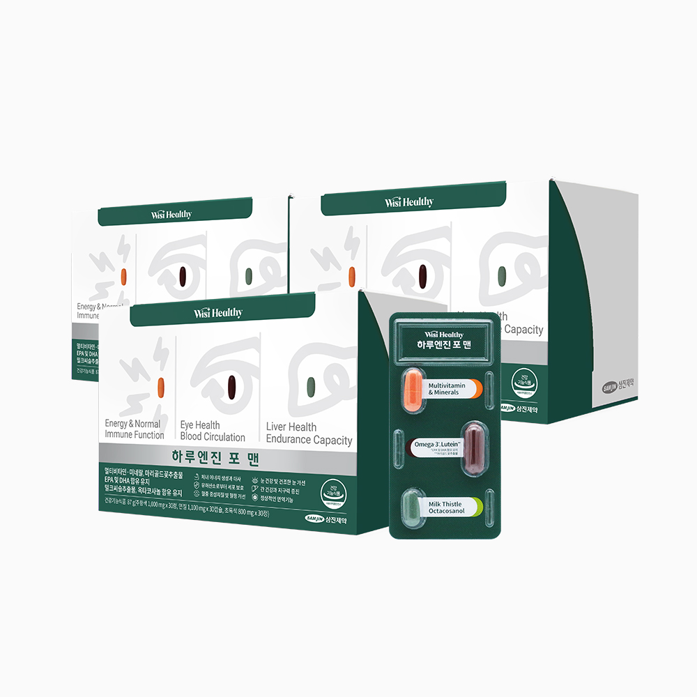 삼진제약 위시헬씨 하루엔진 포 맨 30개입, 3개