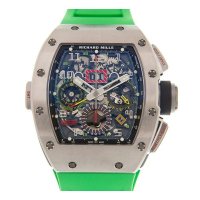 Richard Mille RM 11-02 플라이백 크로노그래프 듀얼 타임 존 오토매틱 티타늄 남성용 시계