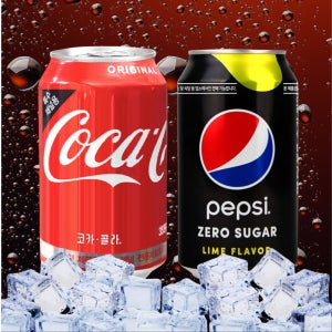 음료수도매 코카콜라 펩시제로라임 355ml 혼합 48캔 뚱캔 업소용콜라 캔음료