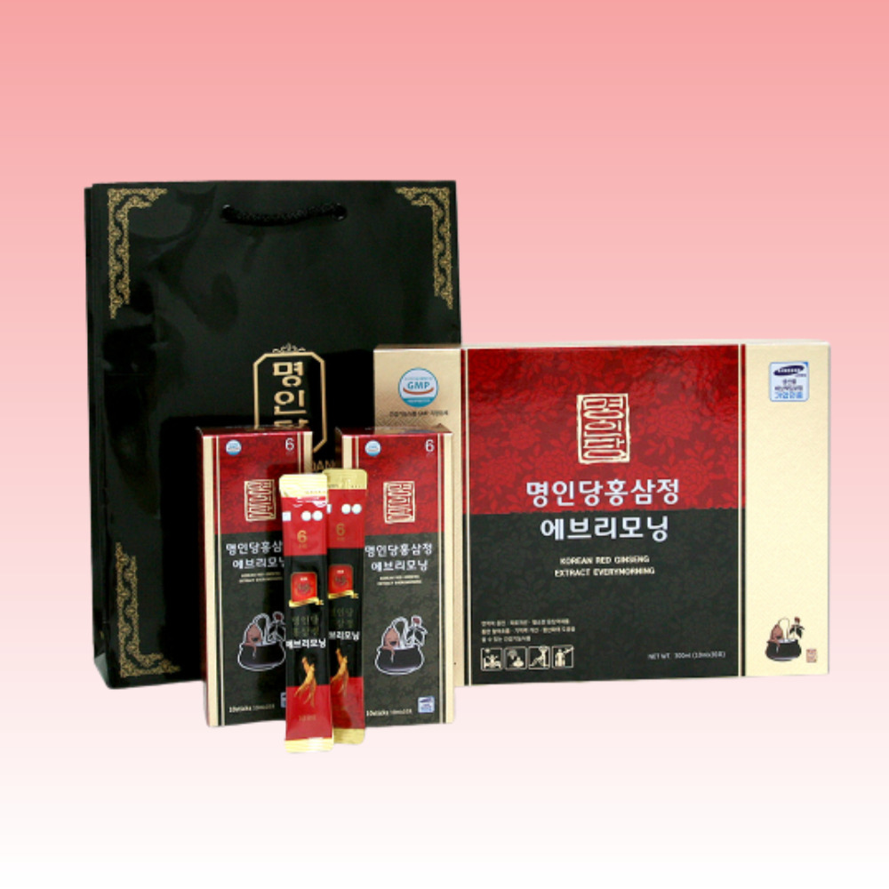 명인당 <b>홍삼정</b> 에브리모닝 홍삼포
