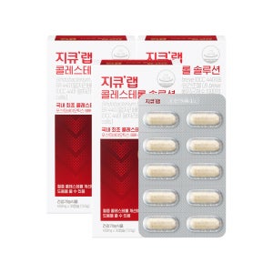 LDL 콜레스테롤 감소 지큐랩 콜레스테롤 솔루션 3박스(3개월)