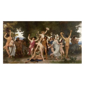 윌리암 부게로 바쿠스의 청춘 작품 명화 그림 세계명화 인테리어 캔버스액자 41x22cm