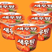 농심 새우탕 큰사발면 컵라면 115g 6개 16개