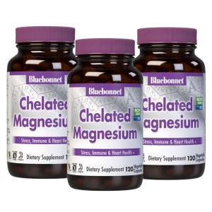 블루보넷 킬레이트 마그네슘 200mg 120 식물성캡슐 3병세트