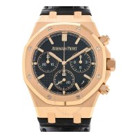 Audemars Piguet Royal Oak 크로노그래프 오토매틱 블랙 다이얼 남성용 시계