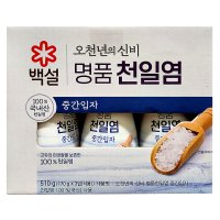 백설 오천년의 신비 명품 국내산 천일염 중간입자 170g X 3입