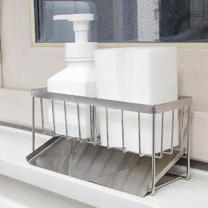 스텐수세미거치대 주방세제정리대 수세미렉 거치대 망 물빠짐