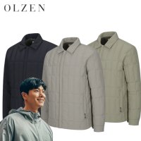 F/W OLZEN 올젠 남성 싱글 셔츠 카라형 퀼팅 다운 점퍼 간절기 이너 패딩 가을잠바 겨울 얇은 경량 아우터 단품 이너 활용도 높은