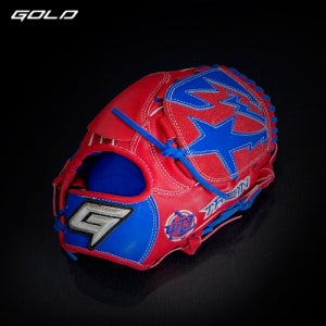 골드 GOLD 유니크 투수 글러브 2023 원태인 모델 GBG PRO-013 (레드/블루)