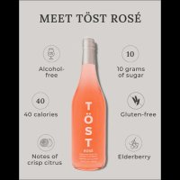 TOST ROSE 논알콜 무알콜 스파클링 음료 750ml 3병세트