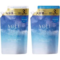 YOLU 요루 나이트 뷰티 캄나이 샴푸 트리트먼트 대용량 리필 세트 1200ml