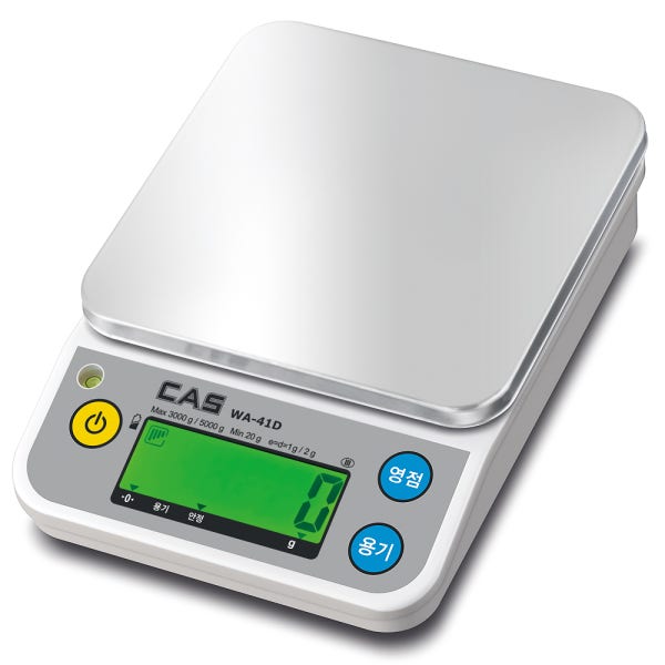 CAS 카스 전자 주방 저울 5kg WA-41D 이유식 커피 요리학원 카페