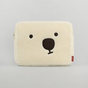 플러피 하찬 노트북 파우치 아이보리 13인치 15인치 17인치 캐릭터 노트북 갤럭시북