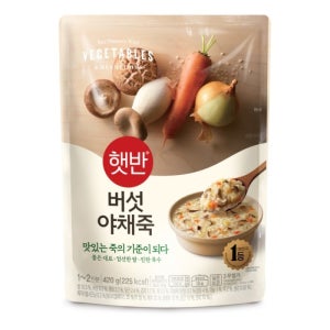 햇반 소프트밀 버섯야채죽 420g x 5개