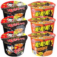 콕콕콕 라면 볶이 불닭 볶음면 컵라면 세트 6개 박스