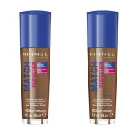 Rimmel 림멜 매치 퍼펙션 파운데이션 딥 초콜릿 605 2개