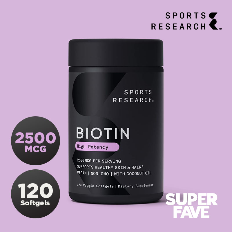 스포츠리서치 <b>비오틴 2500mcg 120</b>소프트겔
