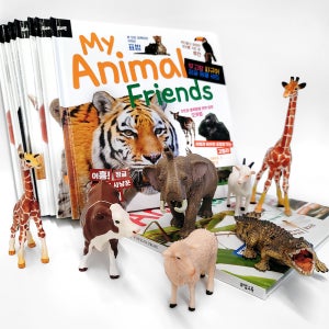 [공동구매] 뮤고랑 생태계 서식지별 동물 피규어 & 동물 실사책 9종 세트