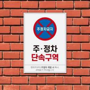 주정차단속구역 안내판 포맥스3T A3/B4