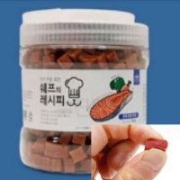 이지리치 애견간식 800g 연어육포 트릿 애견