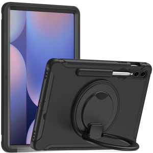 갤럭시탭 S10 울트라 케이스 범퍼 회전 마카롱 아머 블랙, 탭 S10 울트라
