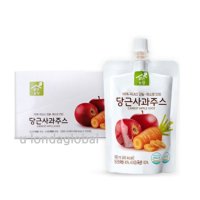 맑은농장 당근 사과 주스 국내산 무첨가 100ml 10개