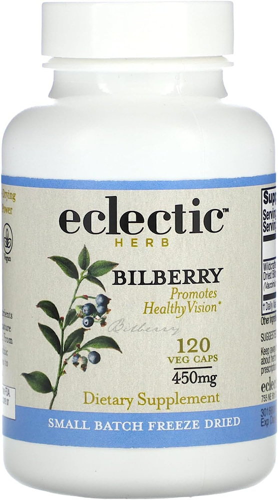 <b>이클레틱 인스티튜션</b> 허브 빌베리 450mg 베지캡슐 120정