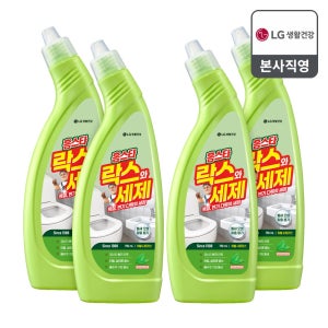 홈스타 락스와세제 욕실 청소 찌든때 허벌시트러스 750ml 4개 화장실 타일 줄눈 물때 냄새 제거 세정제