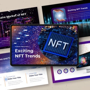 흥미로운 NFT 파워포인트 PPT 템플릿 (금융, 경제, 비트코인, 암호화폐, 디지털, IT, 보고서)