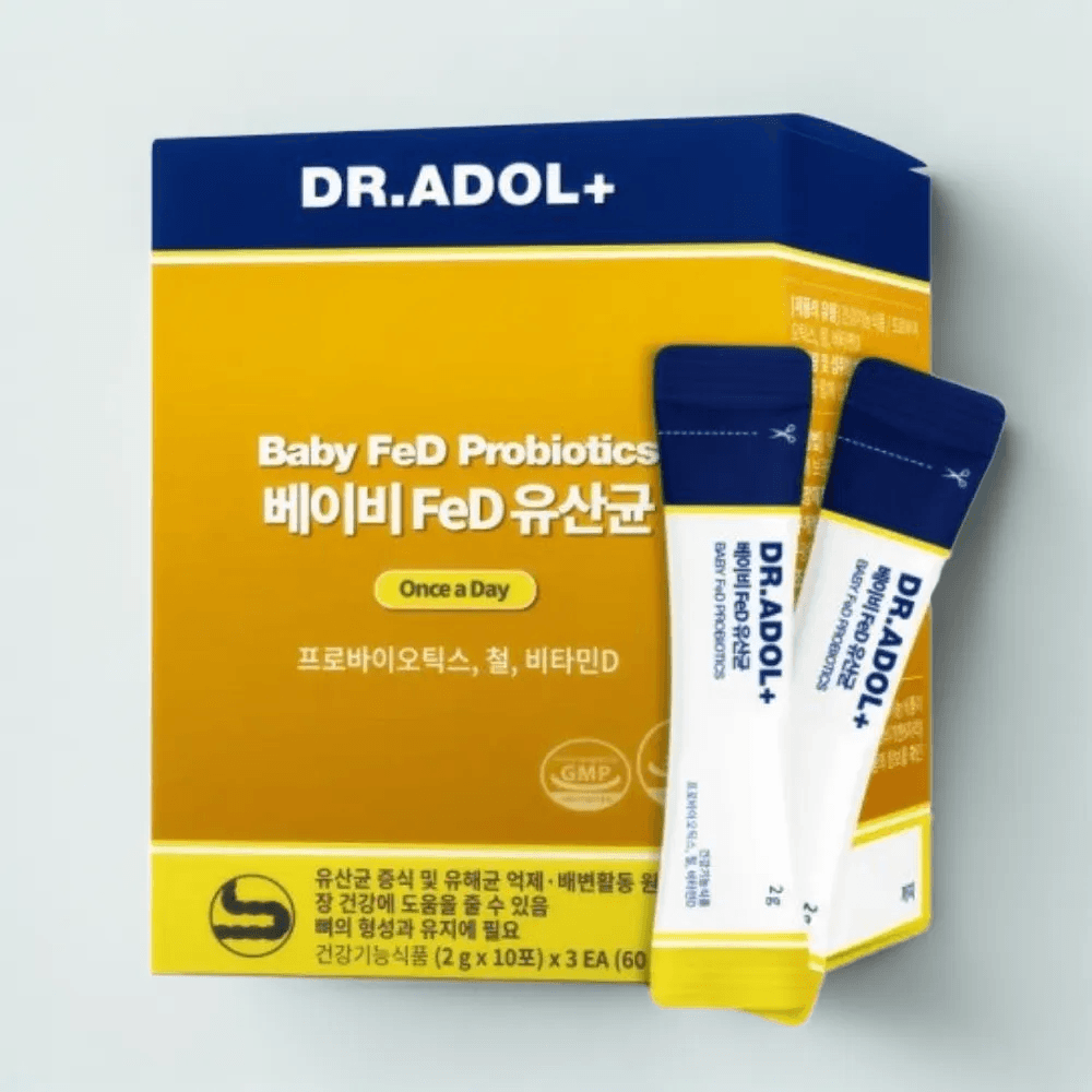닥터아돌<b>베이비</b> <b>노스랩</b> FeD 아기유산균 2g X 30포 1통(1개월분)
