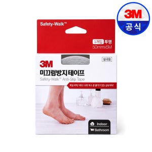 3M 욕실 미끄럼방지테이프 220 투명 논슬립 욕조 맨발 50mm x 5m