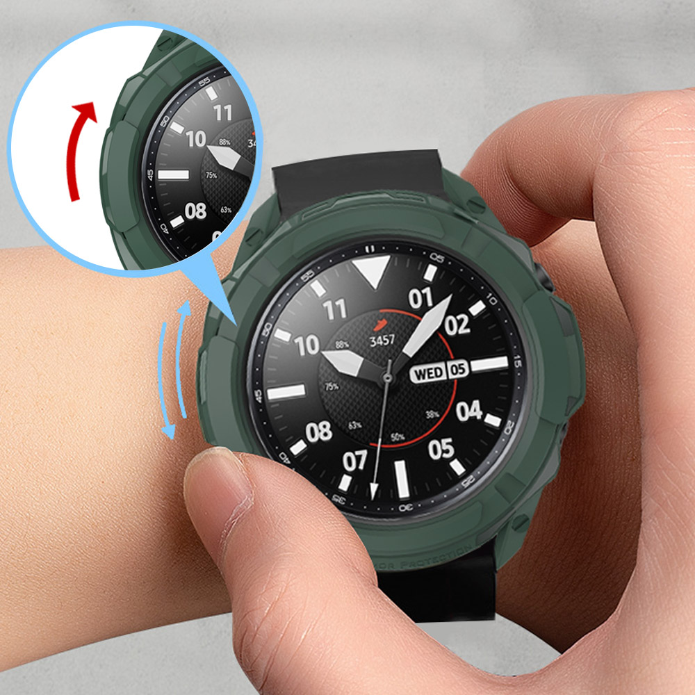 갤럭시워치6 클래식 43mm 47mm 다이버베젤링 일체형 회전 베젤 풀커버 케이스
