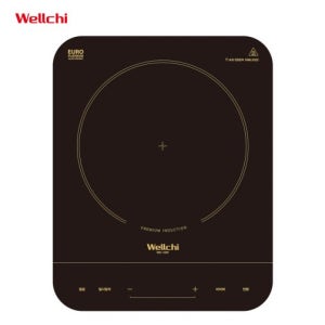 웰치 WEI-100P 1구 이동형 인덕션 전기레인지 원룸 캠핑 자취 포터블