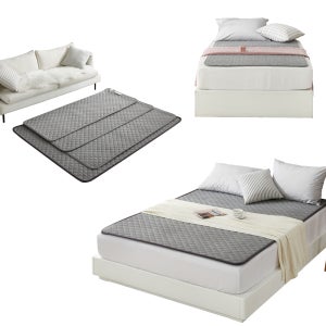 더안 슈퍼싱글 2인용 전기장판 미니 전기요 1인용 전자파없는 전기매트 그레이 미니