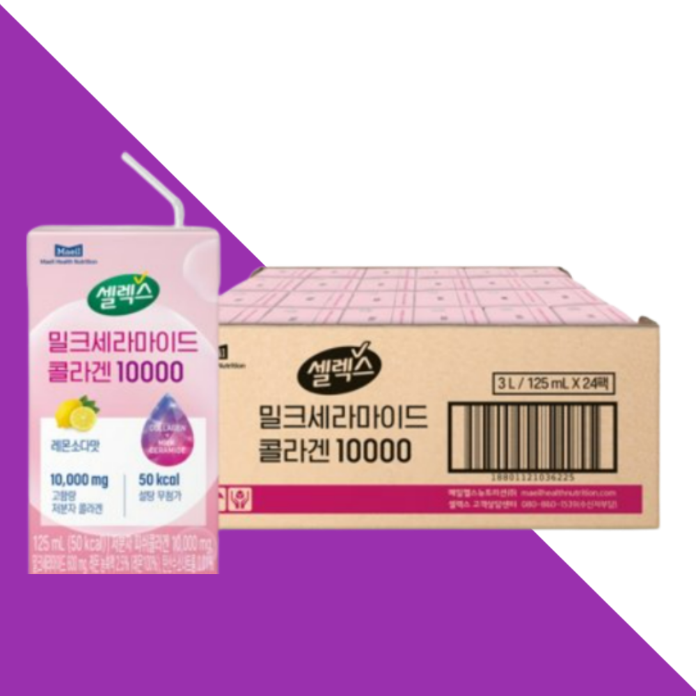 셀렉스 밀크세라마이드 마시는 <b>콜라겐 드링크</b> 24팩X1개