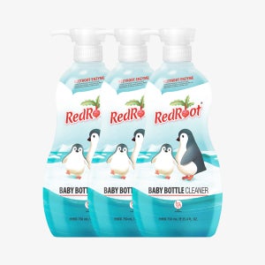 레드루트 유기농 저자극 유아 아기 젖병 식기 세정제 무향 주방 세제 750ml 3개